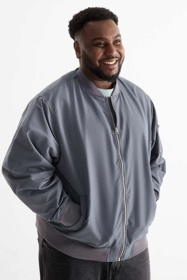 Hommes - Blouson aviateur - gris foncé