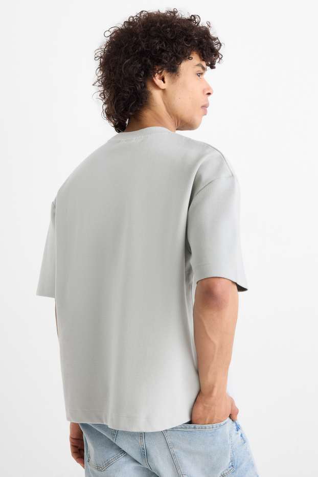 Herren - T-Shirt - Oversized - hellgrau