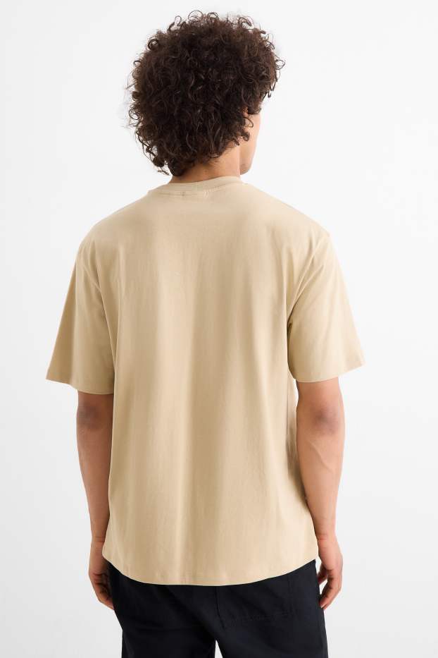 Men - T-shirt - relaxed fit - beige