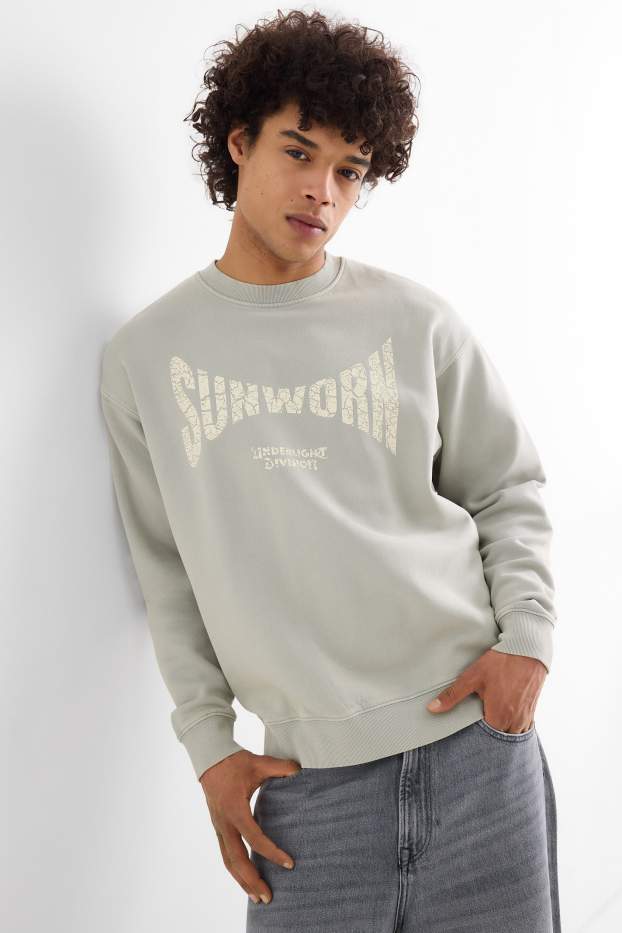 Home - Dessuadora oversized - gris clar