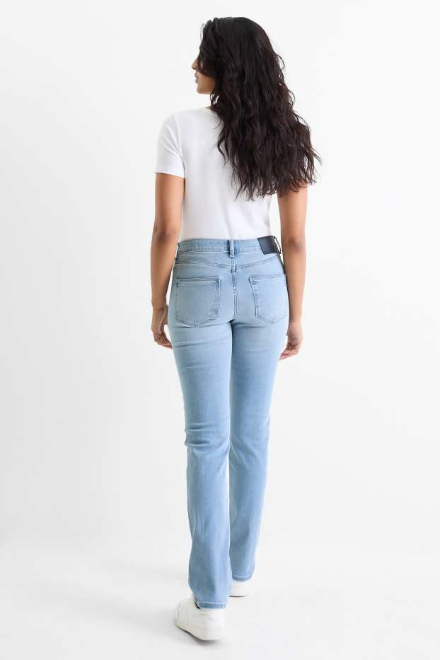 Dona - Straight Jeans - mid waist - texà blau clar