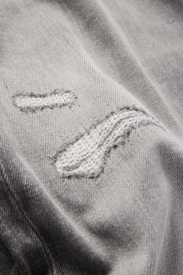 Pánské - Slim tapered jeans - šedá