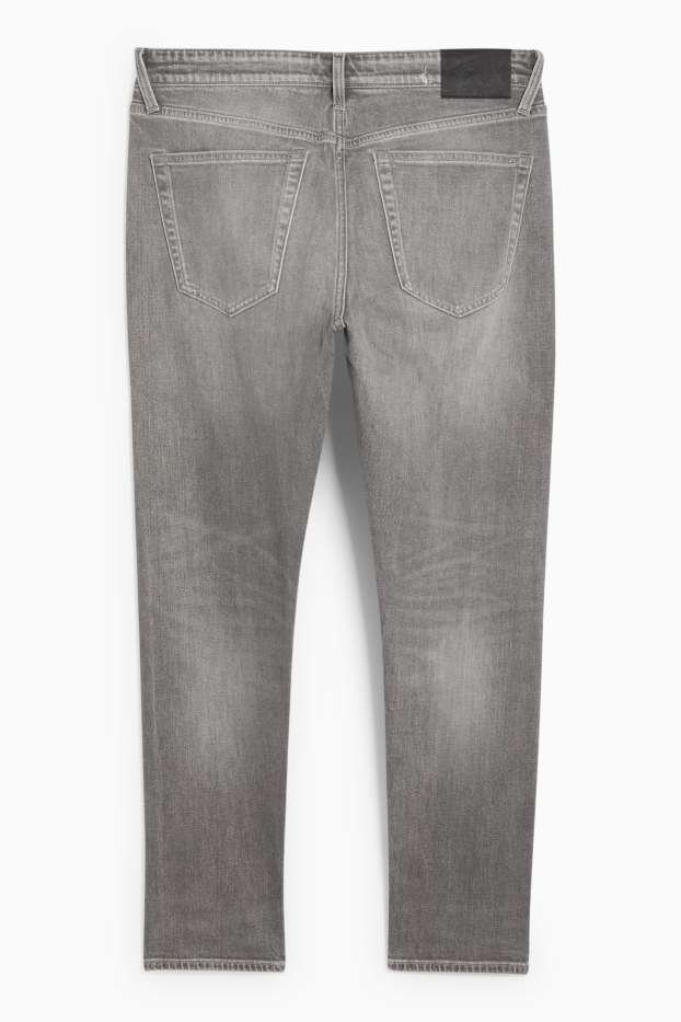Pánské - Slim tapered jeans - šedá