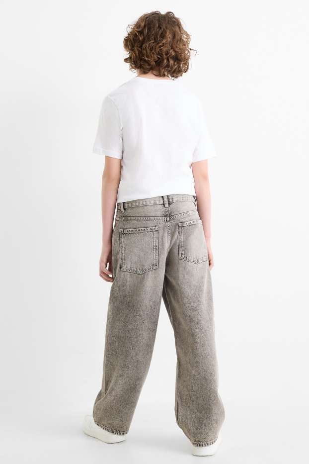 Kinder Jungen - Baggy Jeans - jeansgrau