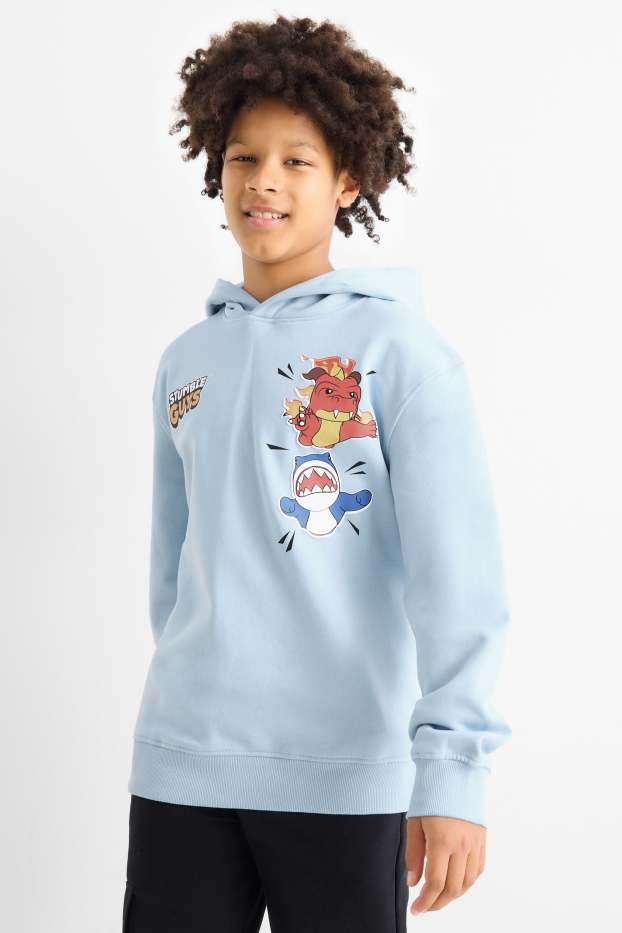 Kinderen: jongens - Stumble Guys - hoodie - lichtblauw