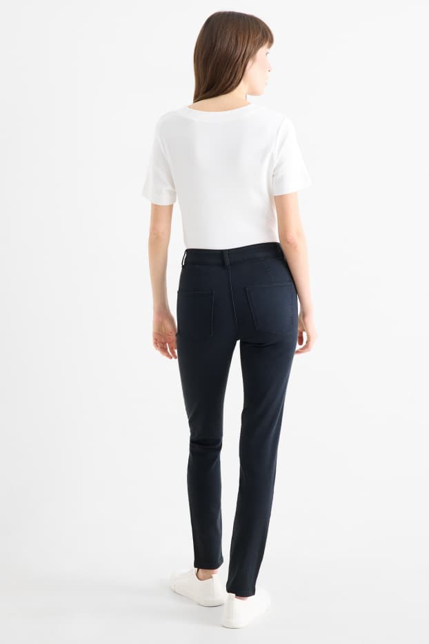 Femmes - Jegging jean - high waist - bleu foncé