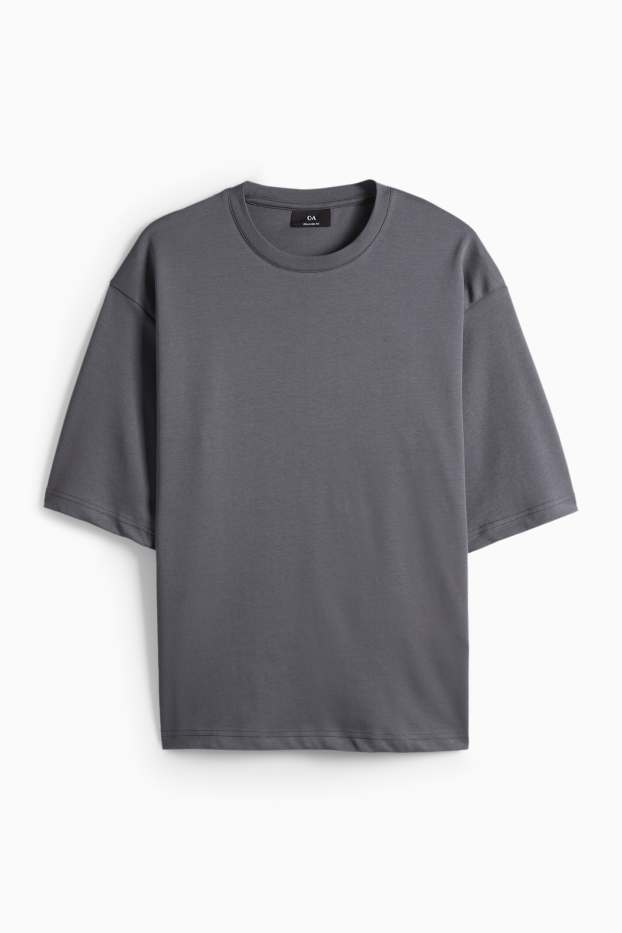 Herren - T-Shirt - Relaxed Fit - dunkelgrau