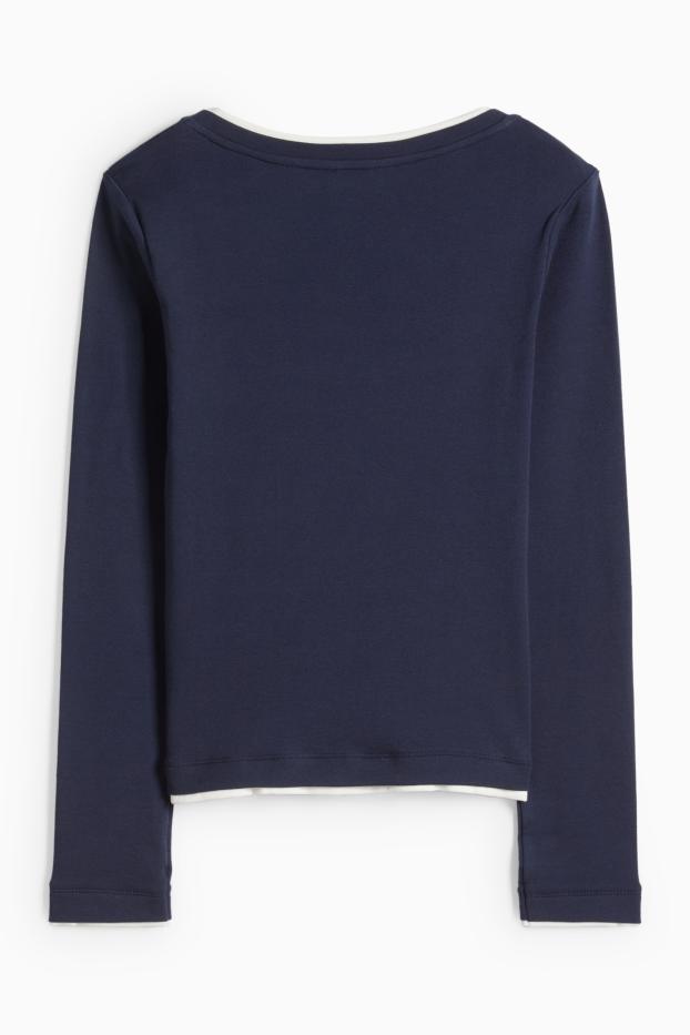 Femei - Tricou - albastru închis