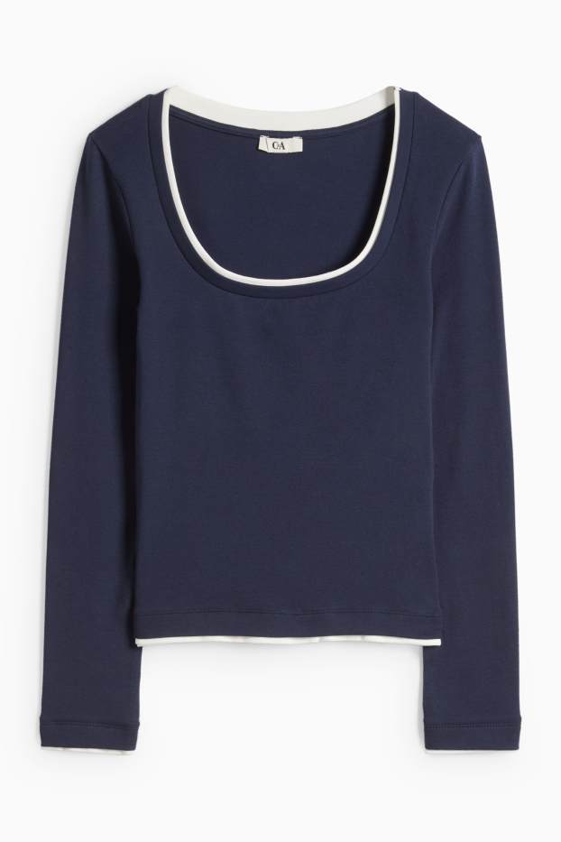 Femei - Tricou - albastru închis