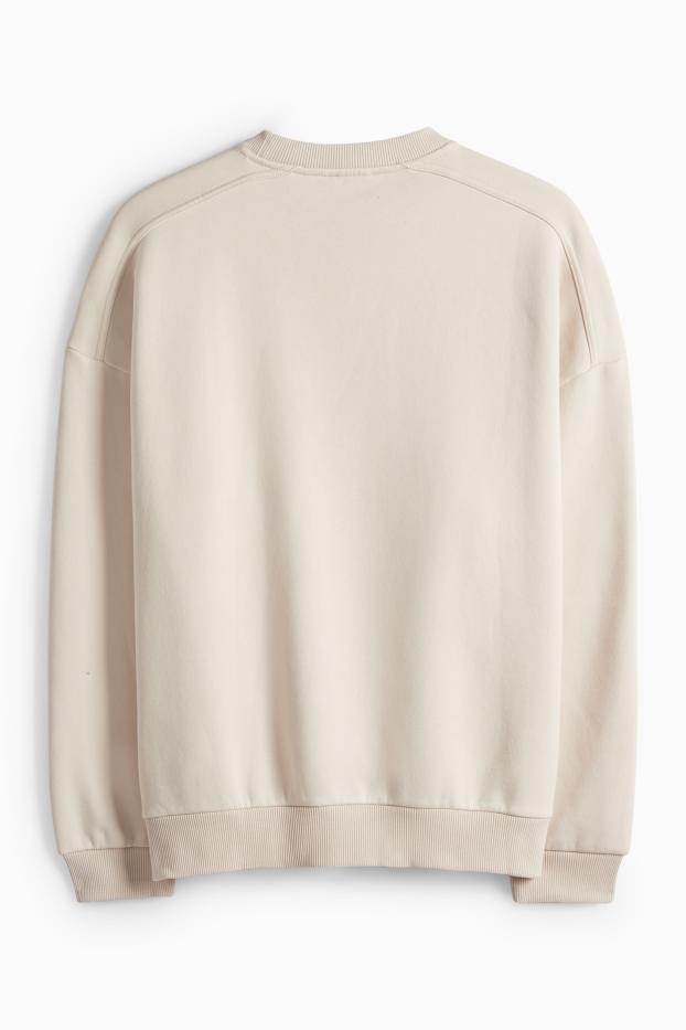Damen - Oversized-Sweatshirt - beige