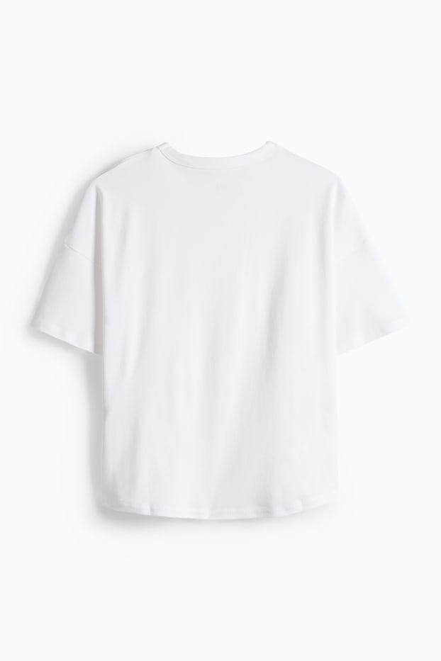 Damen - T-Shirt - Oversized - weiss