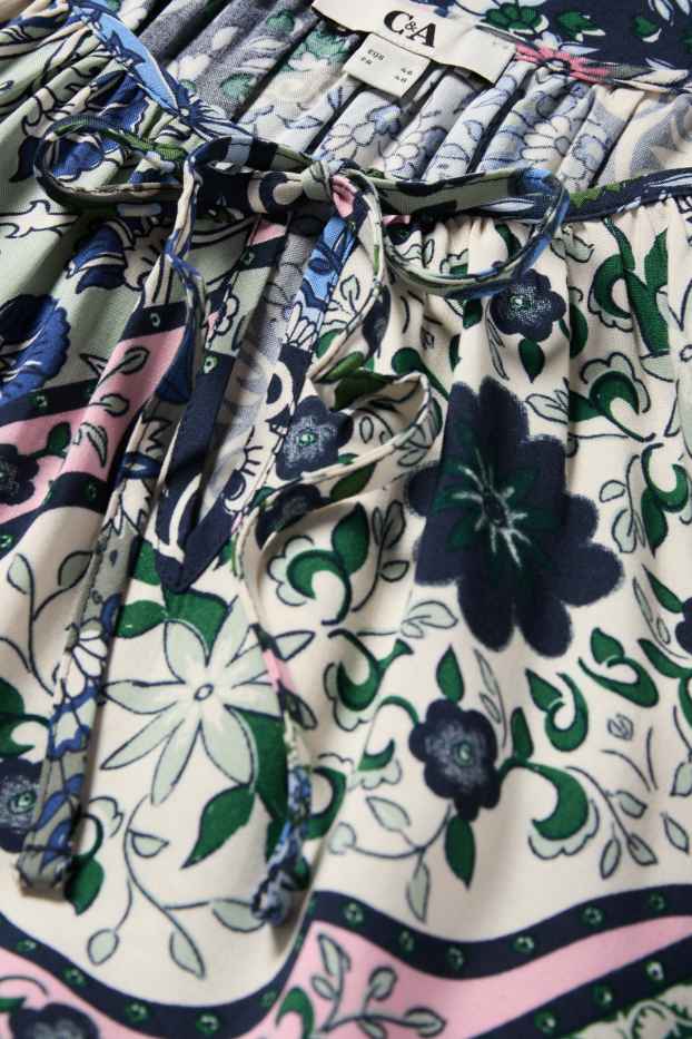 Dona - Brusa - amb motiu - blau fosc