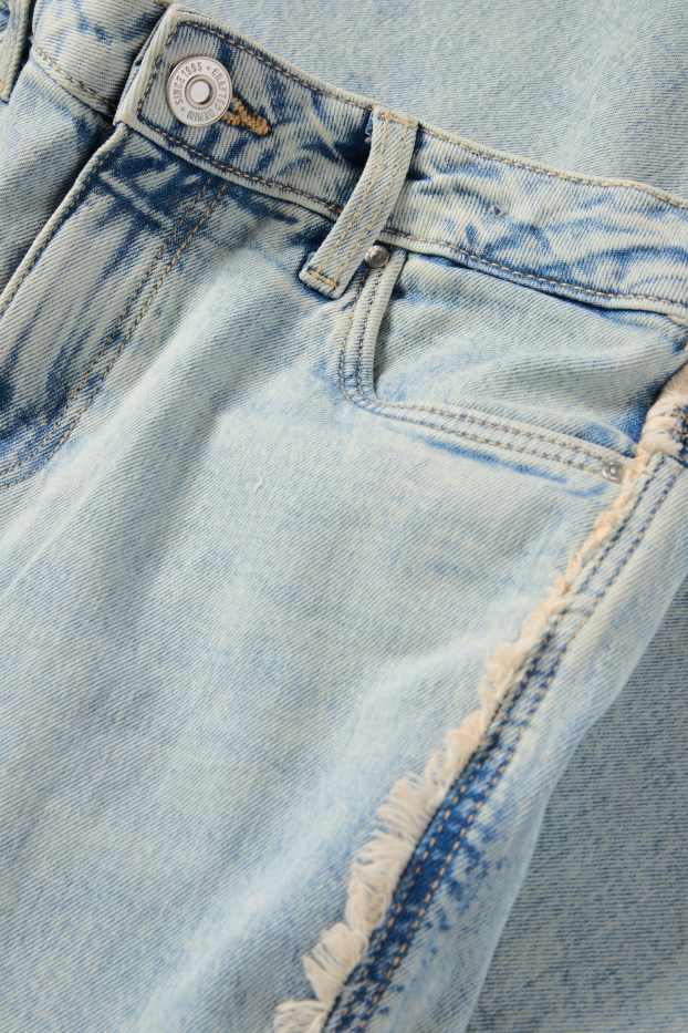 Copii - Fete - Wide leg jeans - denim-gri deschis