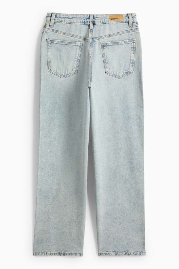 Copii - Fete - Wide leg jeans - denim-gri deschis