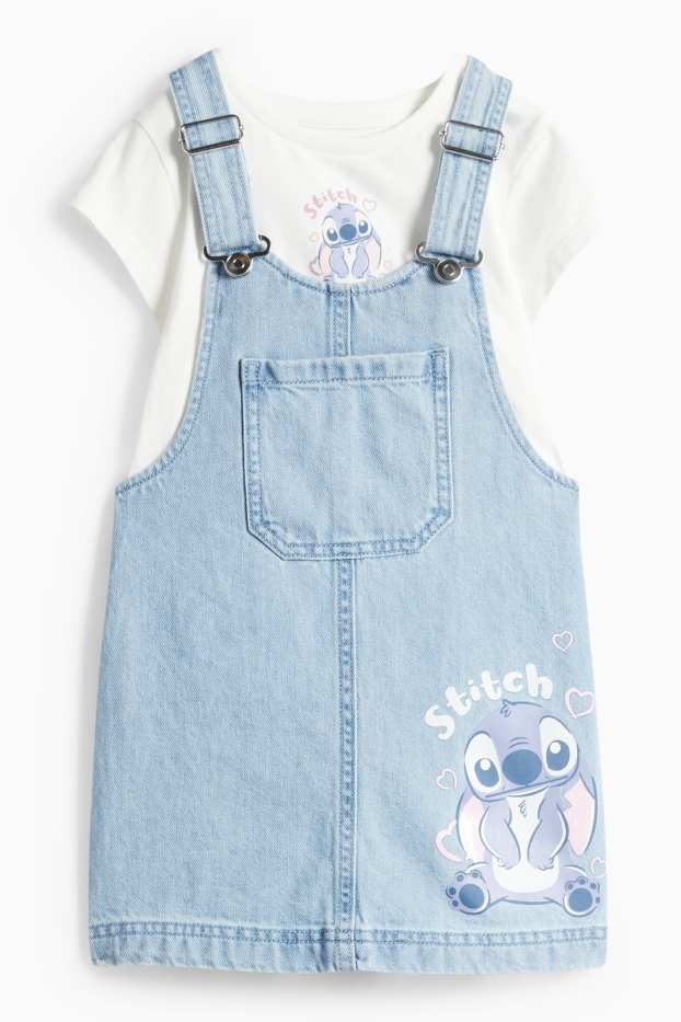 Bambine - Vestito - bianco / azzurro