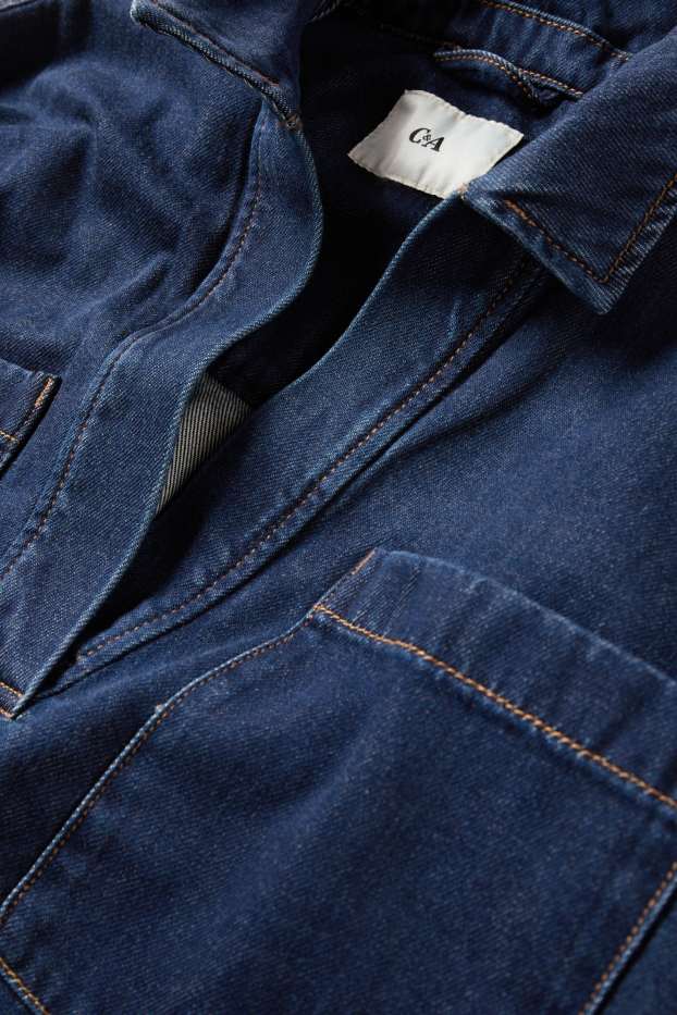 Dámské - Džínová halenka - tmavomodrá