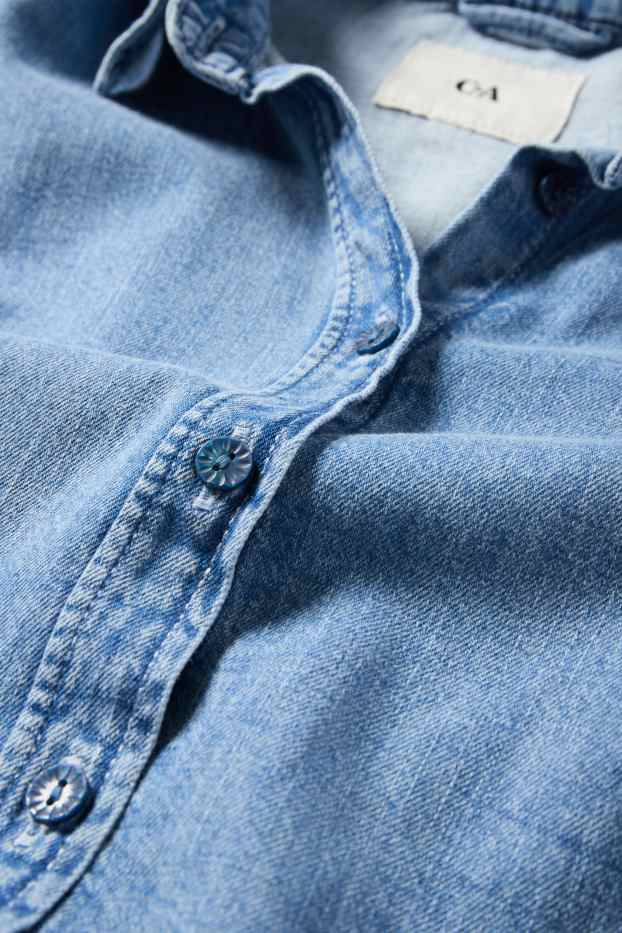 Femmes - Blouse-chemise en jean - bleu