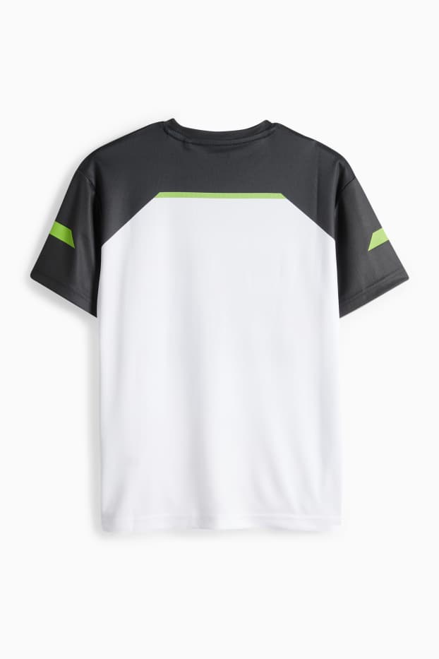 Kinder Jungen - Funktions-Shirt - schwarz / weiss