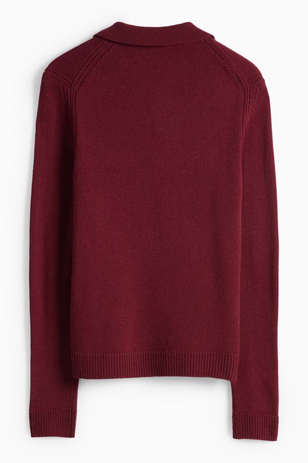 Femei - Pulover - bordo