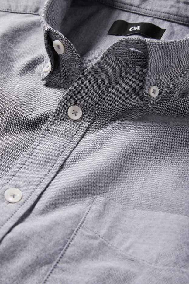 Home - Camisa - regular fit - button-down - gris