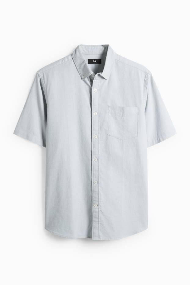 Home - Camisa - regular fit - button-down - verd menta