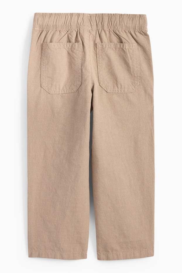 Kinder Buben - Hose mit Leinen-Anteil - beige