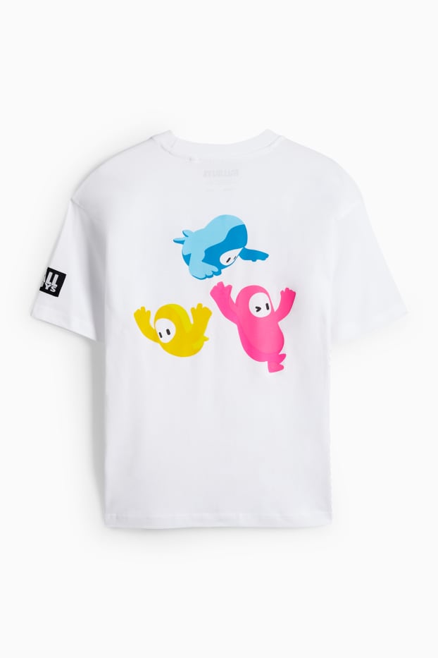Children Boys - Fall Guys - short sleeve T-shirt - white