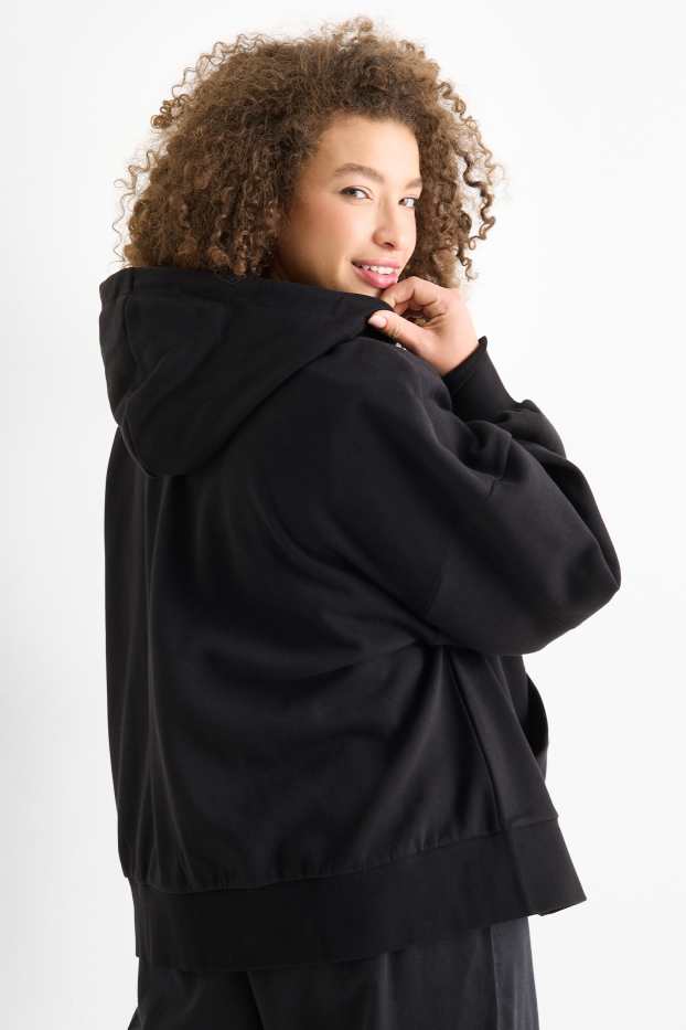Women - Zip-through hoodie - black