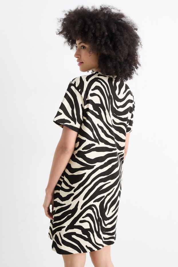 Dona - Vestit - negre/beix