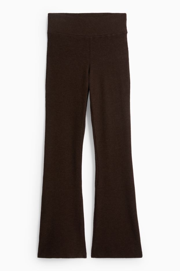 Dámské - Legíny - tmavohnědá