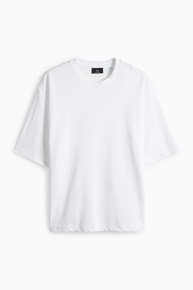 Herren - T-Shirt - Relaxed Fit - weiß