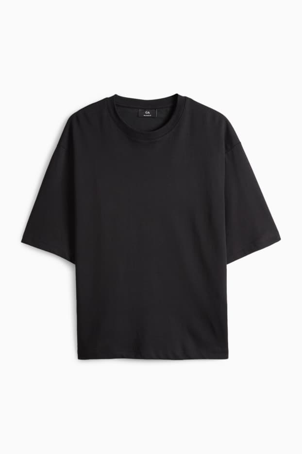 Herren - T-Shirt - Relaxed Fit - schwarz