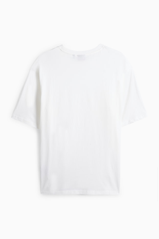 Hommes - T-shirt - Oversize - blanc