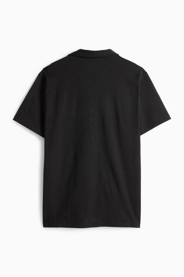 Herren - Poloshirt - Regular Fit - schwarz