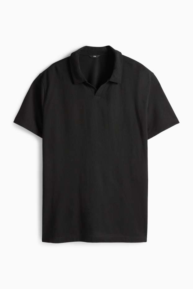 Herren - Poloshirt - Regular Fit - schwarz