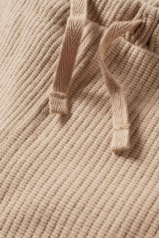 Unisexe - Pantalon de jogging pour bébé - texturée - marron clair