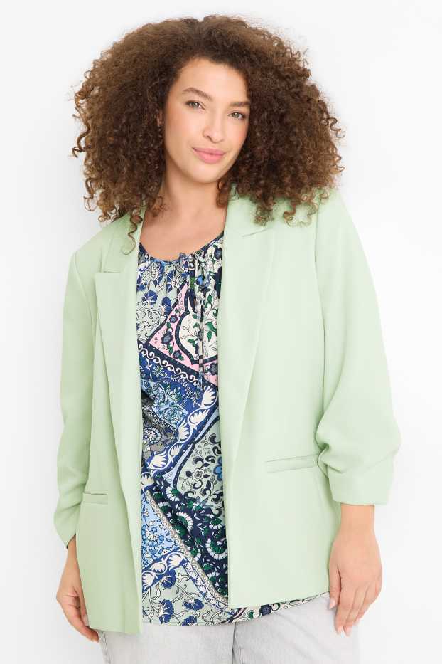Women - Blazer - regular fit - mint green
