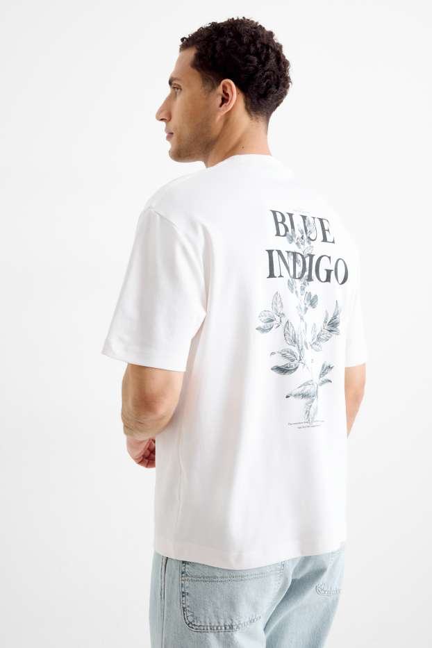 Bărbați - Tricou - supradimensionat - alb