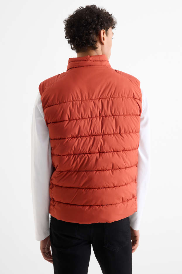 Uomo - Gilet trapuntato - arancione