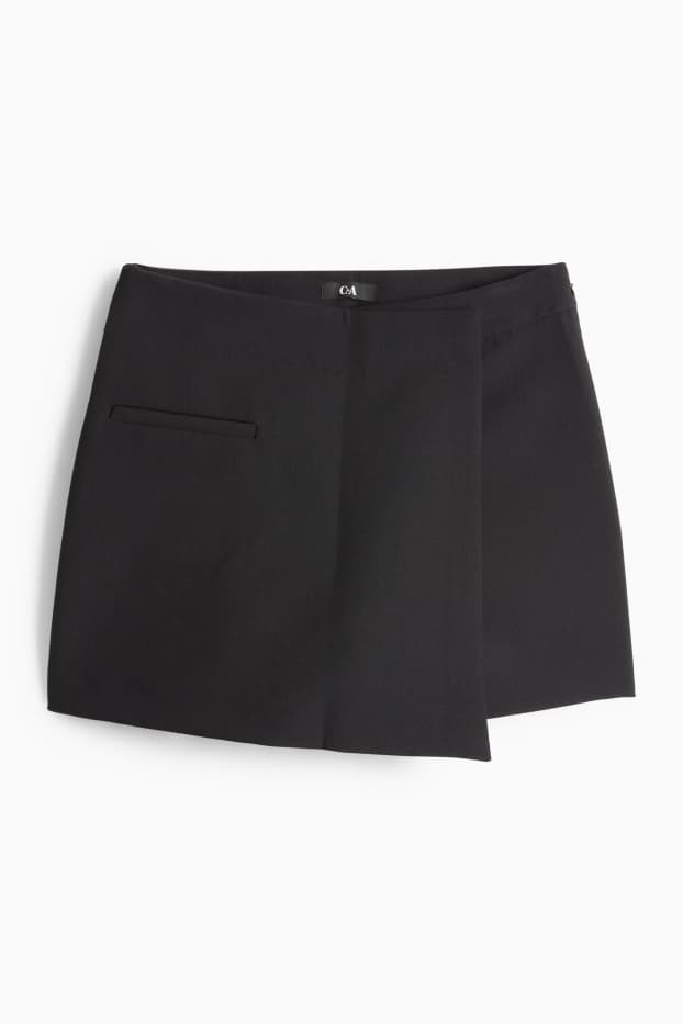 Femei - Fustă-pantalon scurtă - negru