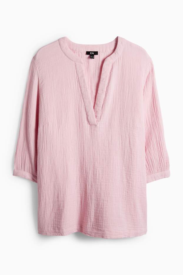 Dona - Brusa de mussolina - rosa