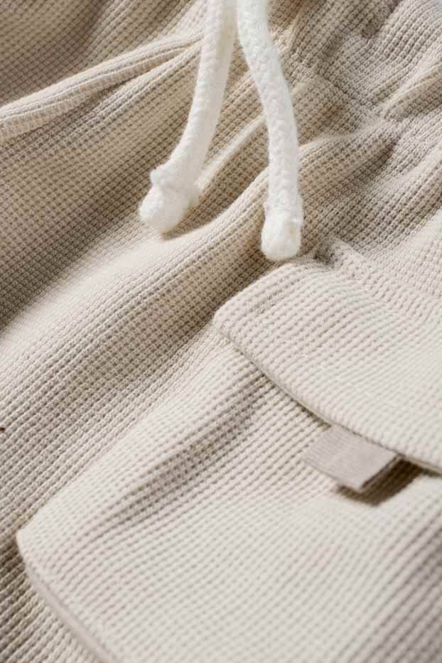 Bebeluși - băieți - Pantaloni scurți bebeluși - structurați - bej