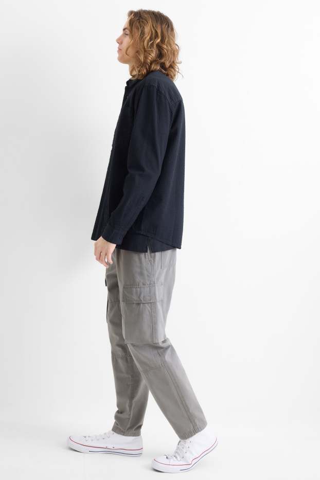 Herren - Cargohose - Relaxed Fit - grau