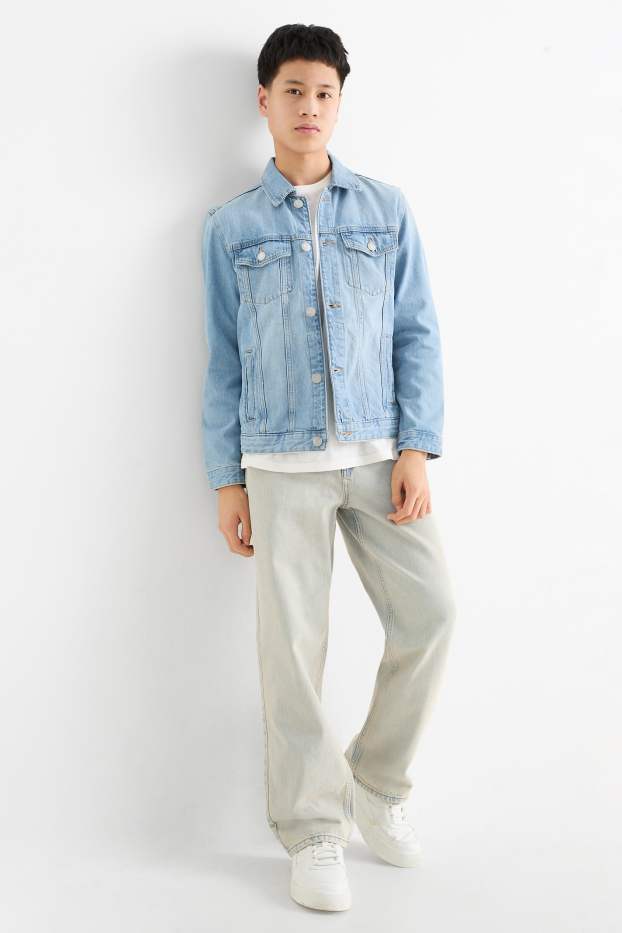 Kinder Jungen - Loose Jeans - helljeansgrau