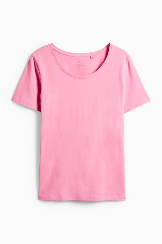 Damen - T-Shirt - Slim Fit - pink