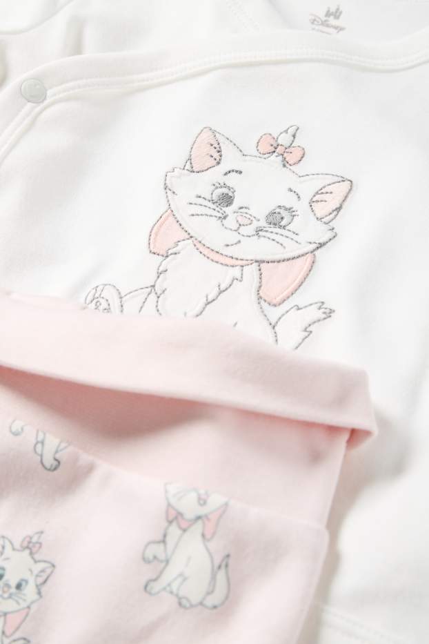 Bebeluși - fete - Pijama bebeluși - alb / roz