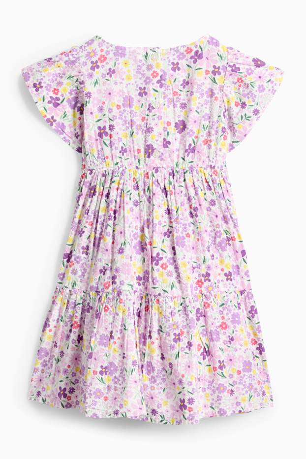 Copii - Fete - Floare - rochie - structurată - multicolor