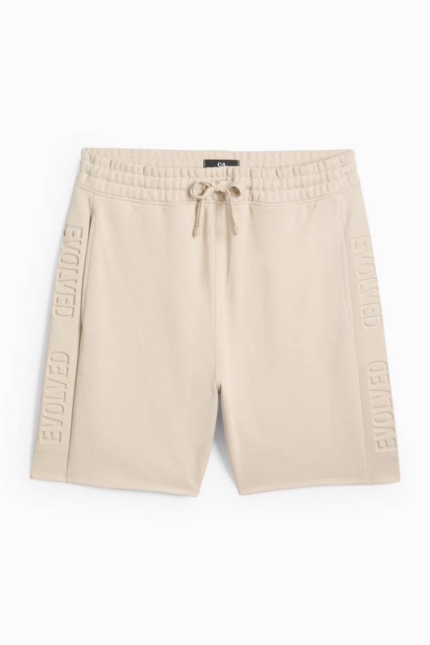 Herren - Sweatshorts - beige