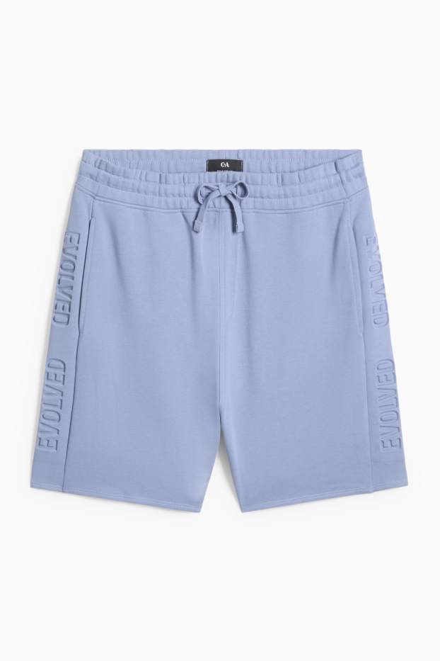 Hommes - Short en molleton - bleu clair