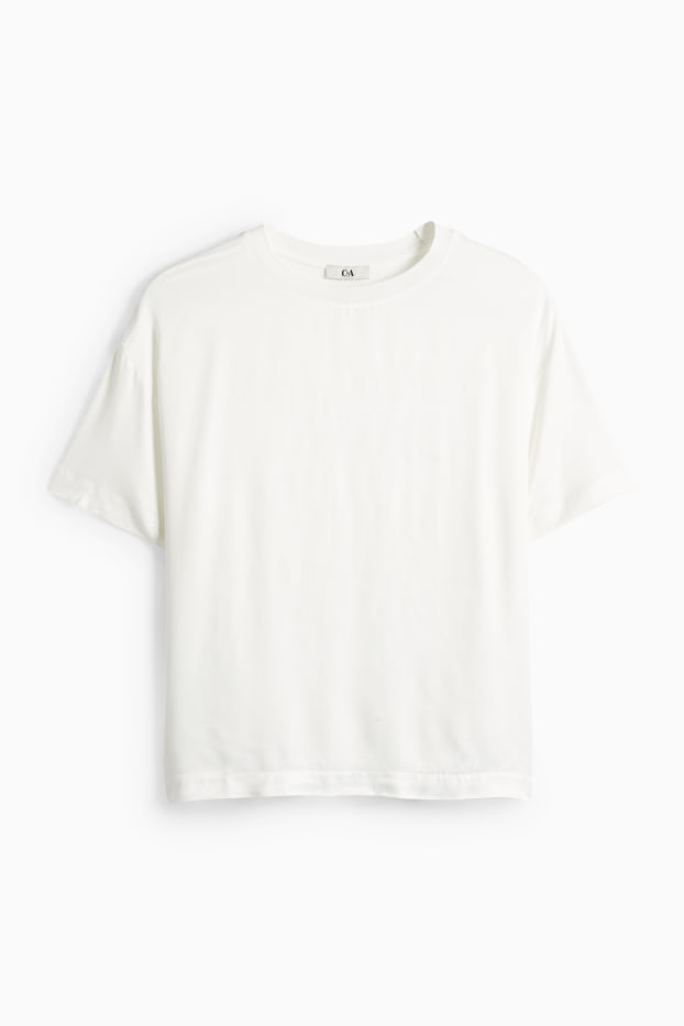 Femmes - T-shirt - regular fit - blanc